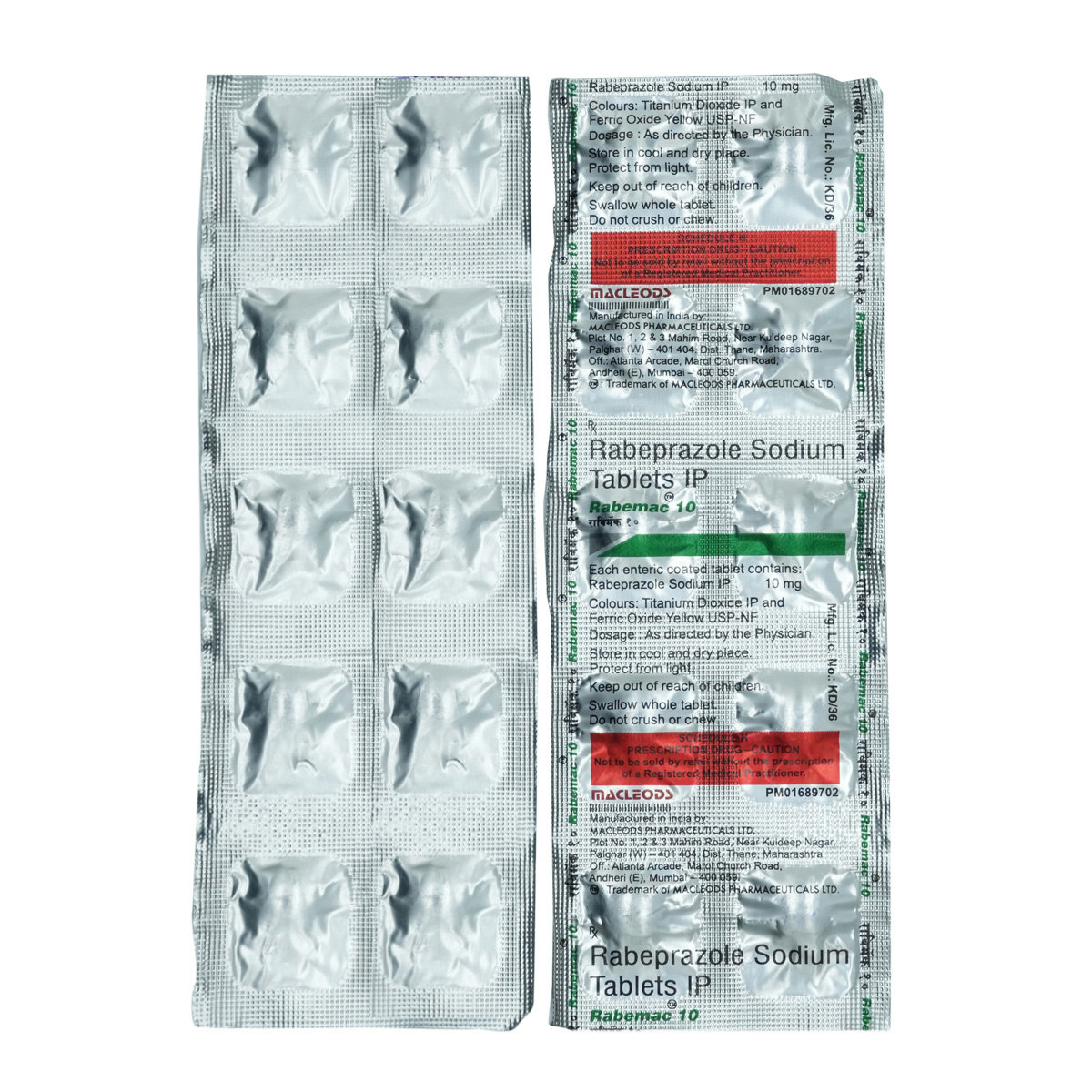 Rabemac 10 mg Tablet 10's, Pack of 10 TabletS Rabemac 10 mg Tablet 10's, Pack of 10 TabletS