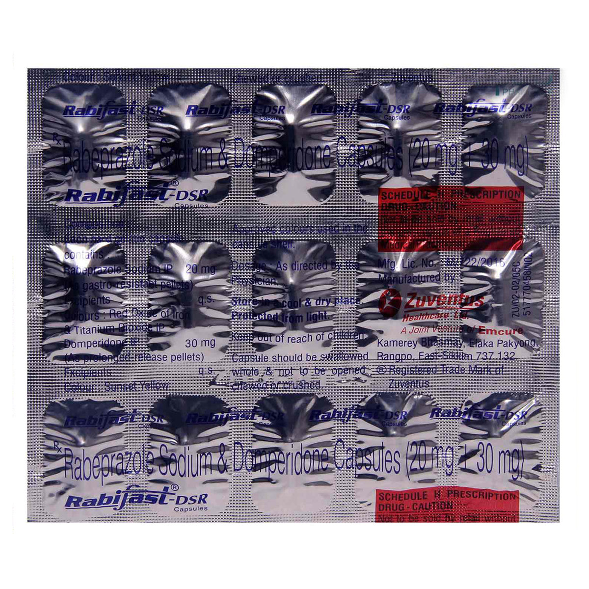 Rabifast-DSR Capsule 15's, Pack of 15 Rabifast-DSR Capsule 15's, Pack of 15
