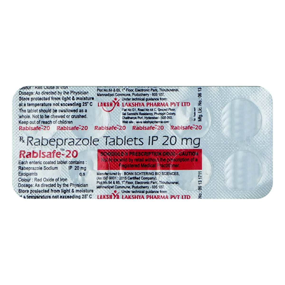 Rabisafe 20 Tablet 10's, Pack of 10 TABLETS Rabisafe 20 Tablet 10's, Pack of 10 TABLETS