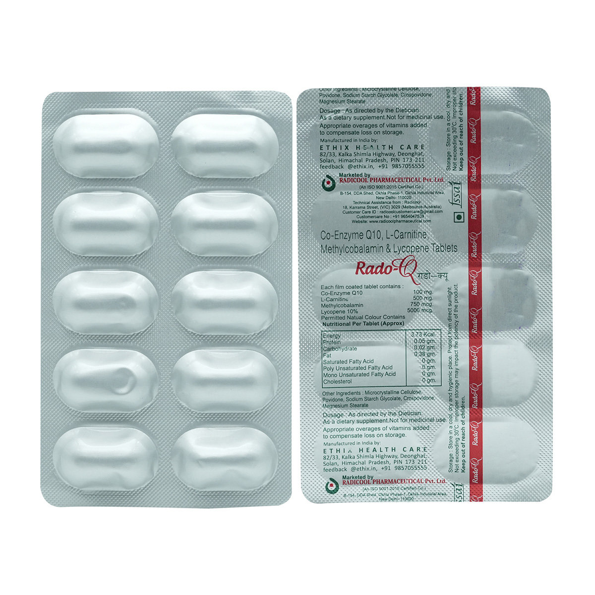 Rado Q Tablet 10's, Pack of 10 TABLETS Rado Q Tablet 10's, Pack of 10 TABLETS