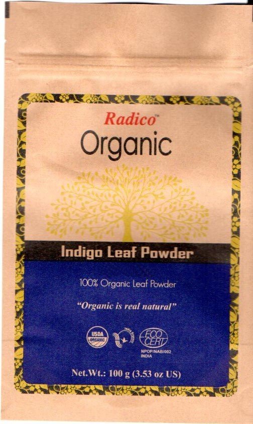Radico Organic Indigo Powder, 100 gm, Pack of 1 Radico Organic Indigo Powder, 100 gm, Pack of 1