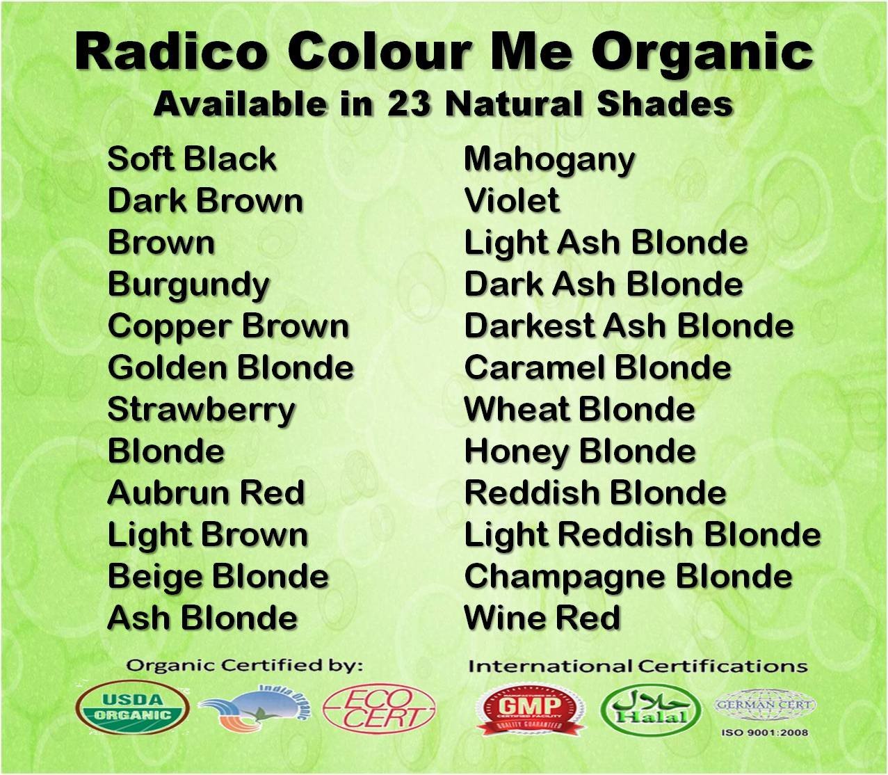 Radico Org Hair Colour Mahogany 100g, Pack of 1 Radico Org Hair Colour Mahogany 100g, Pack of 1