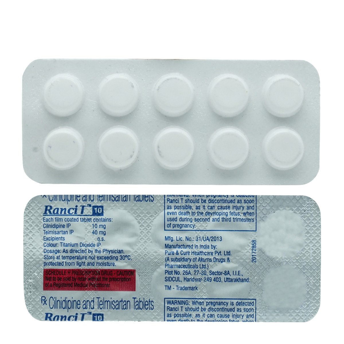 Ranci T 10 Tablet 10's, Pack of 10 TABLETS Ranci T 10 Tablet 10's, Pack of 10 TABLETS