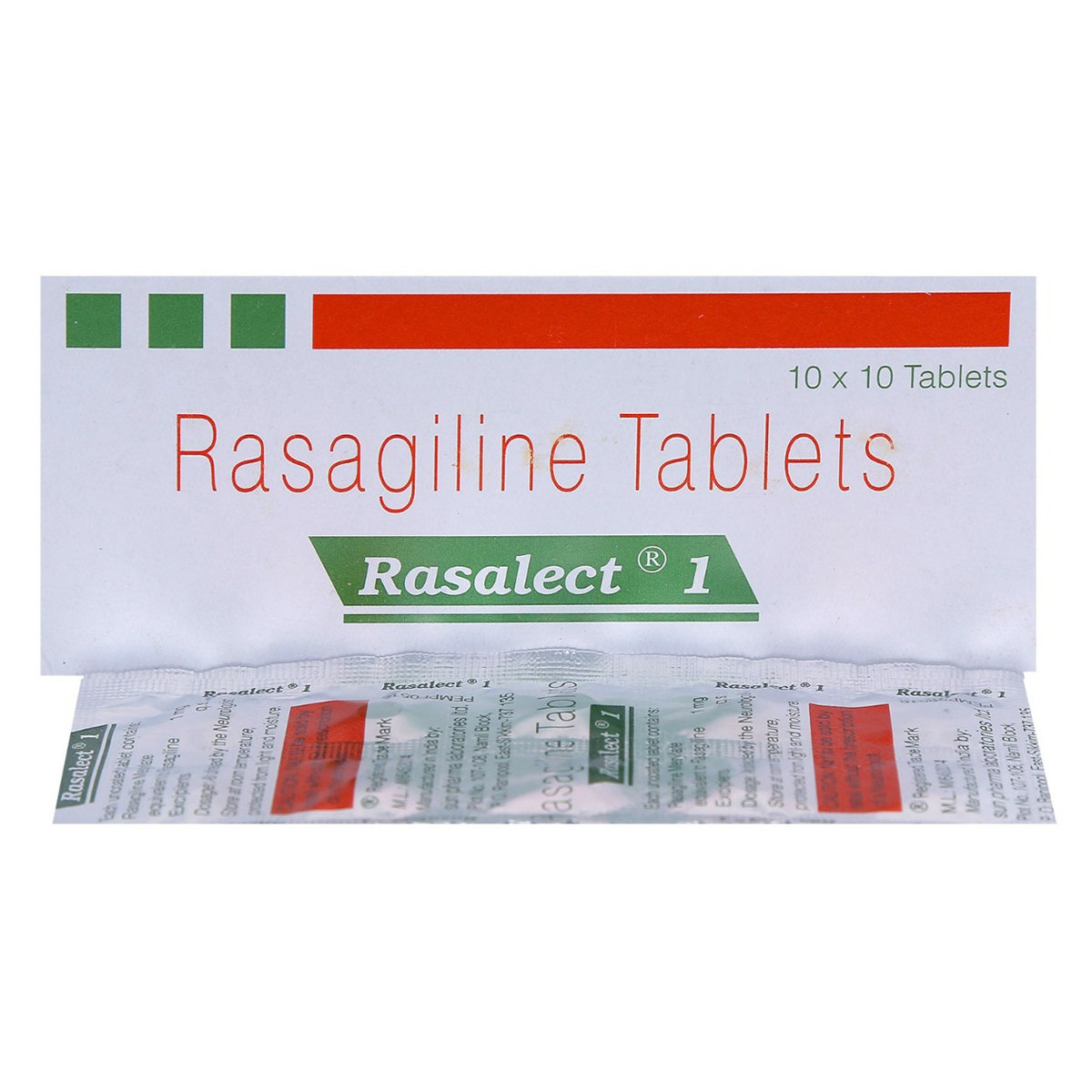Rasalect 1 Tablet 10's, Pack of 10 TABLETS Rasalect 1 Tablet 10's, Pack of 10 TABLETS