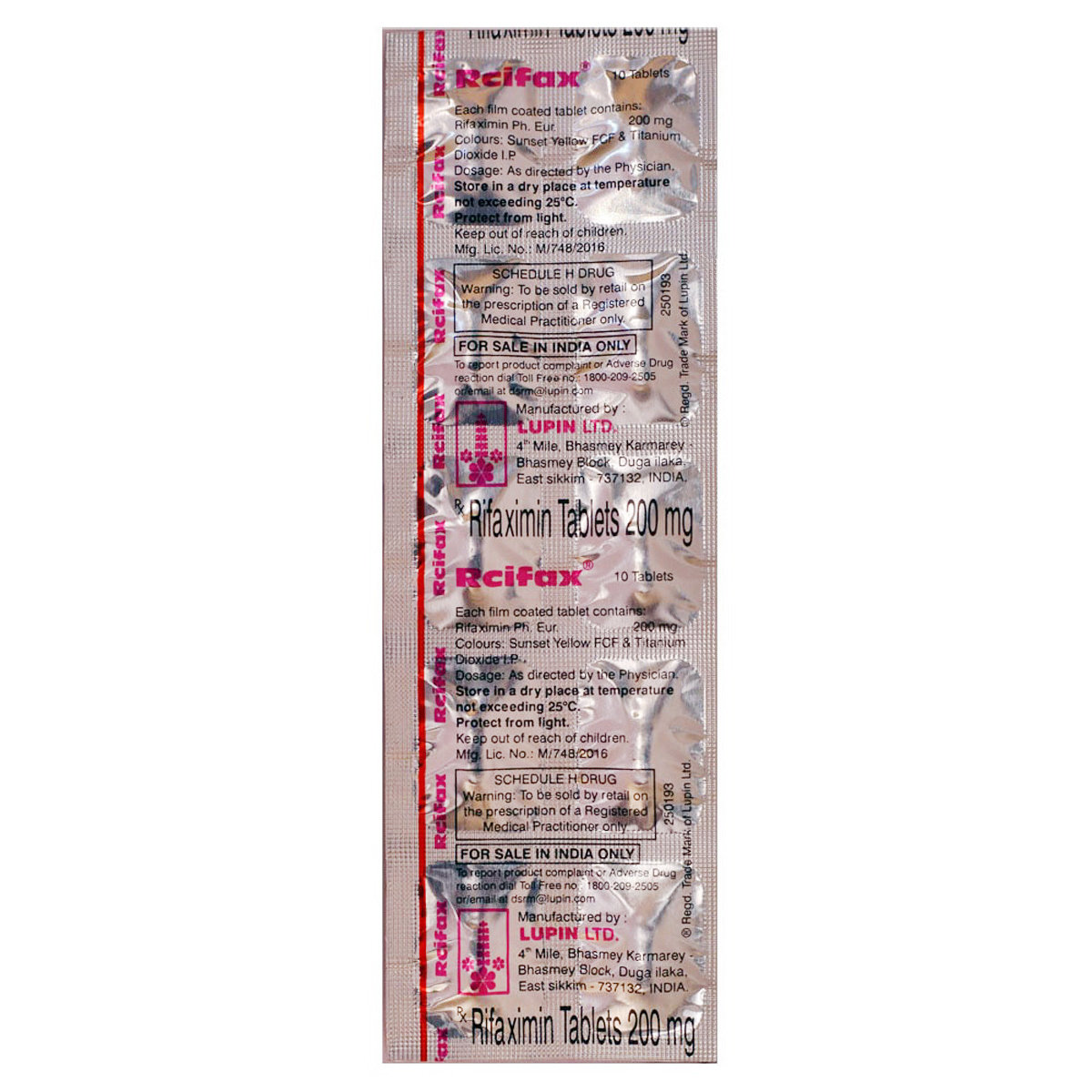 Rcifax Tablet 10's, Pack of 10 TABLETS Rcifax Tablet 10's, Pack of 10 TABLETS