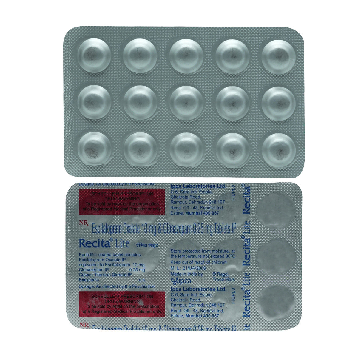 Recita Lite Tablet 15's, Pack of 15 TABLETS Recita Lite Tablet 15's, Pack of 15 TABLETS