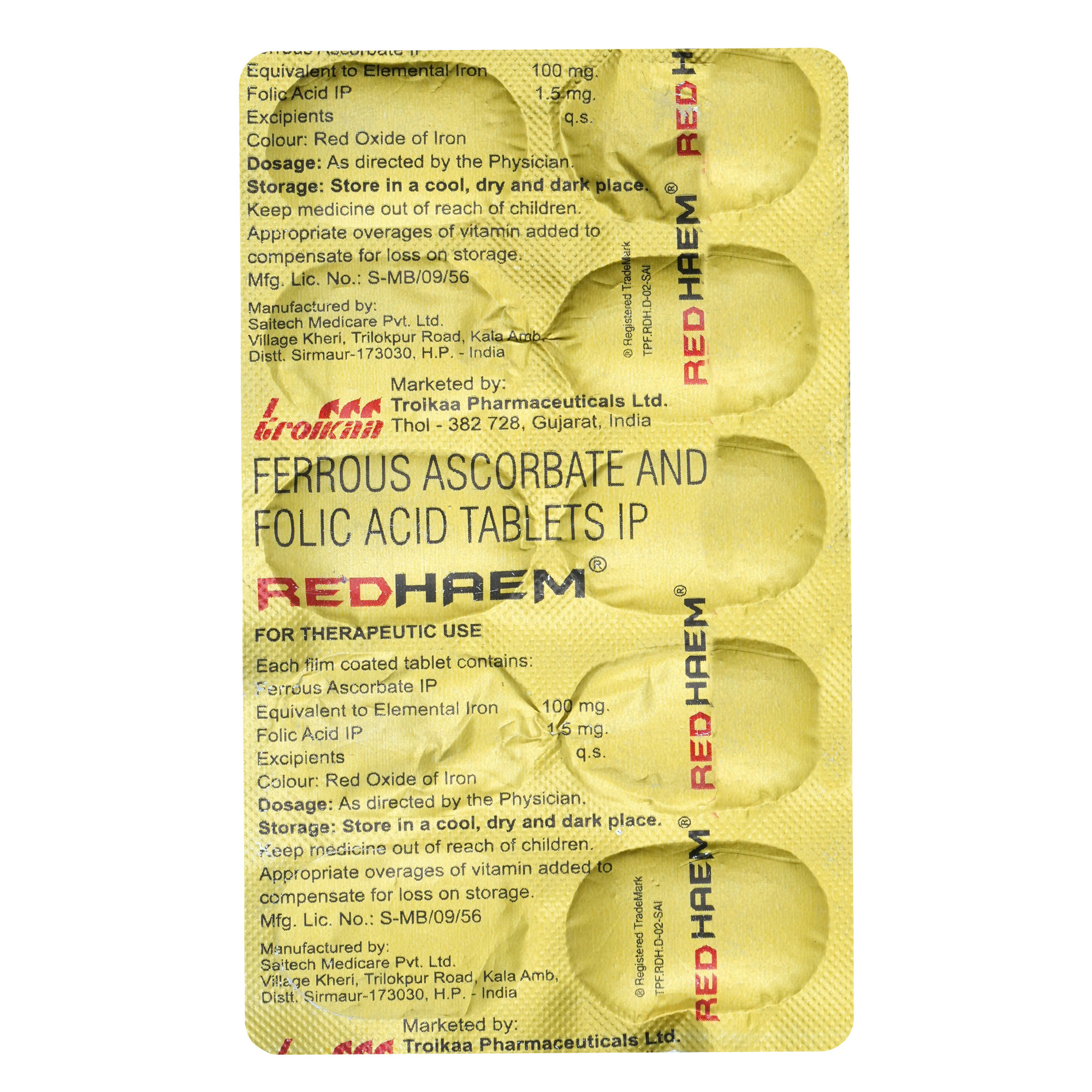 Redhaem Tablet 10's, Pack of 10 TabletS Redhaem Tablet 10's, Pack of 10 TabletS