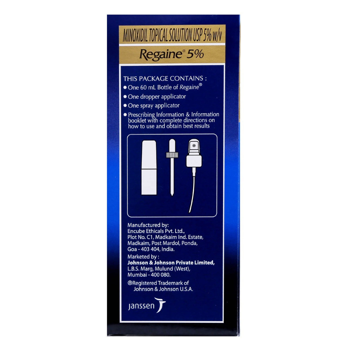 Regaine 5% Topical Solution, 60 ml, Pack of 1 SOLUTION Regaine 5% Topical Solution, 60 ml, Pack of 1 SOLUTION