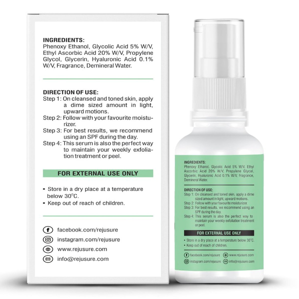 Rejusure Facial Serum, 30 ml, Pack of 1 Rejusure Facial Serum, 30 ml, Pack of 1