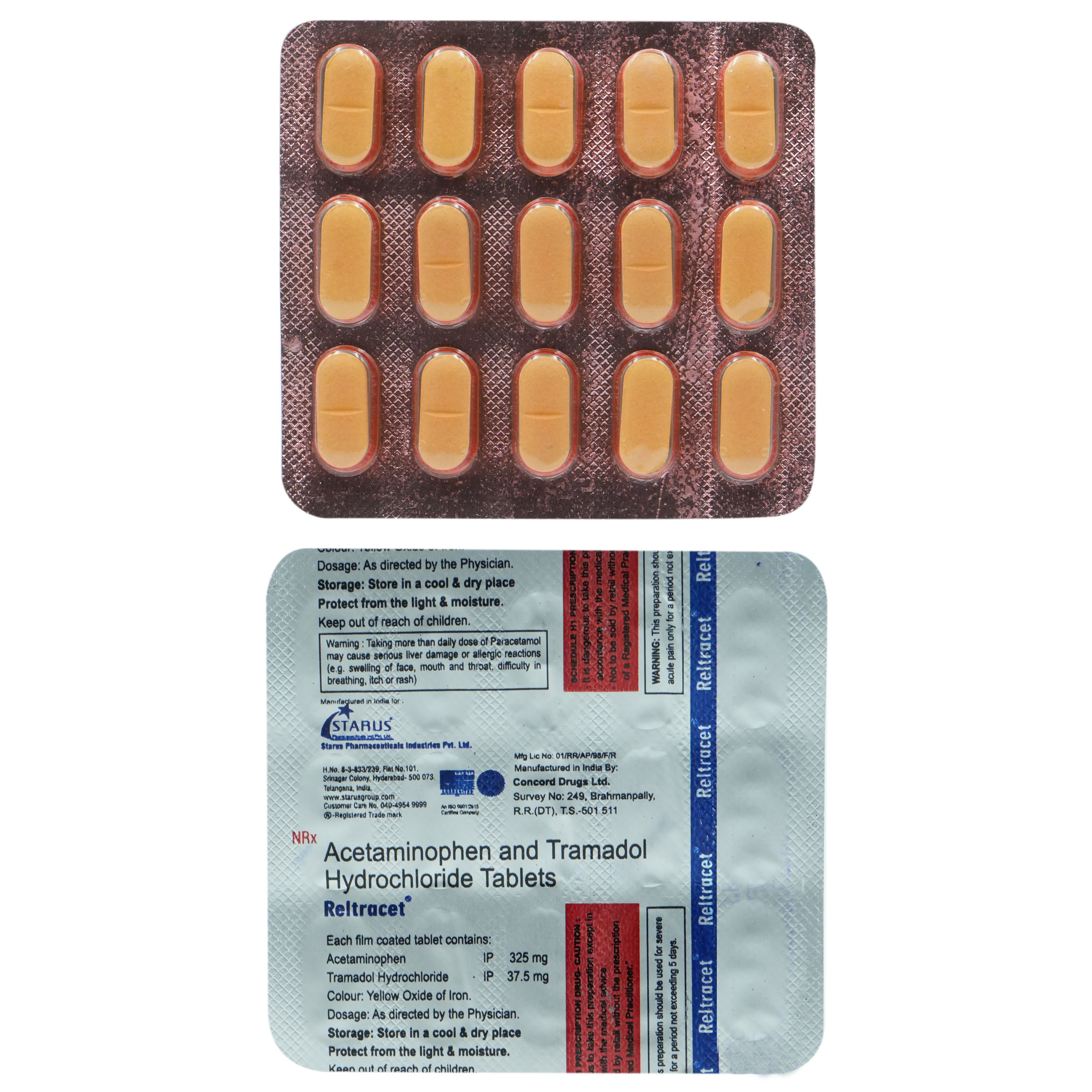 Reltracet Tablet 15's, Pack of 15 Reltracet Tablet 15's, Pack of 15