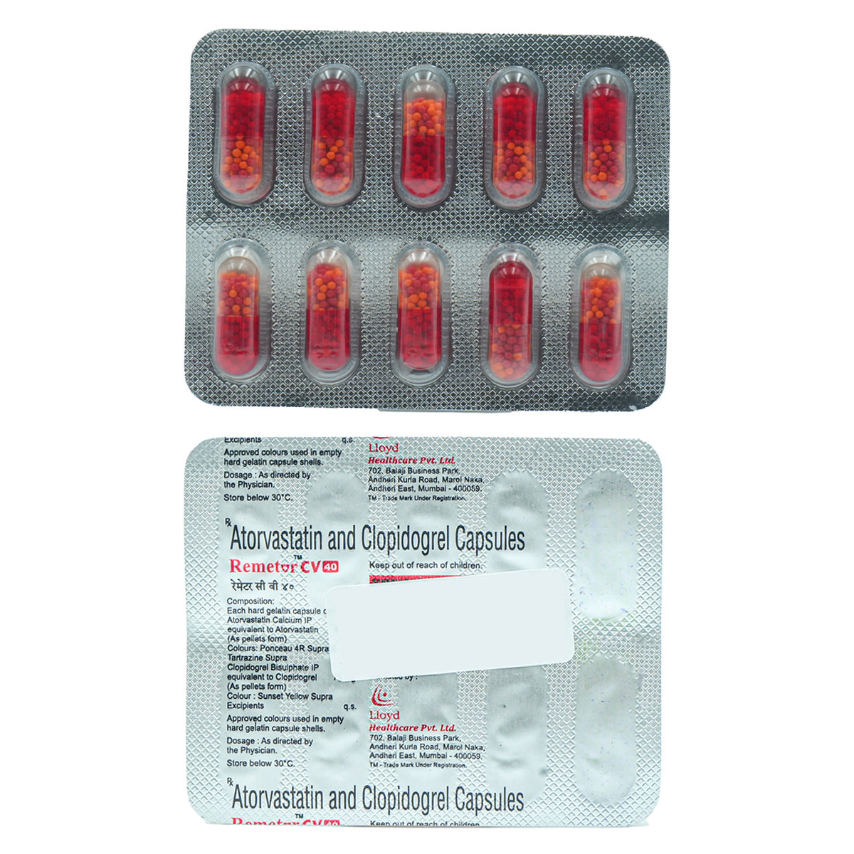 Remetor CV 40 Capsule 10's, Pack of 10 CAPSULES Remetor CV 40 Capsule 10's, Pack of 10 CAPSULES