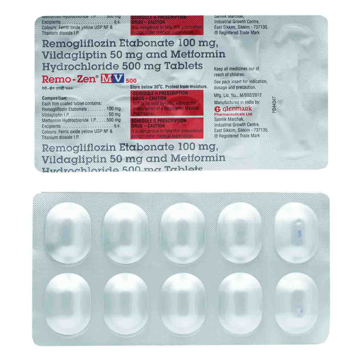 Remo-Zen MV 500 Tablet 10's, Pack of 10 TabletS Remo-Zen MV 500 Tablet 10's, Pack of 10 TabletS