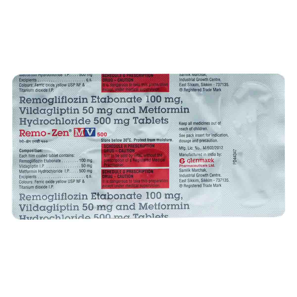 Remo-Zen MV 500 Tablet 10's, Pack of 10 TabletS Remo-Zen MV 500 Tablet 10's, Pack of 10 TabletS