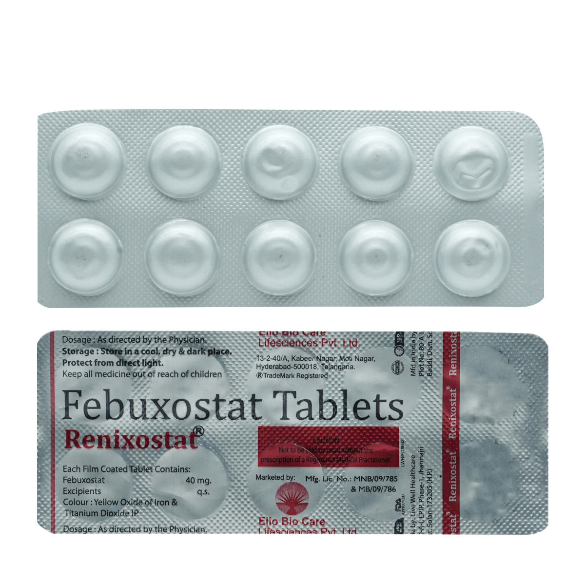 Renixostat Tablet 10's, Pack of 10 TabletS Renixostat Tablet 10's, Pack of 10 TabletS