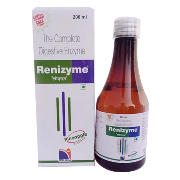 Renizyme Pineapple Syrup 200 ml, Pack of 1