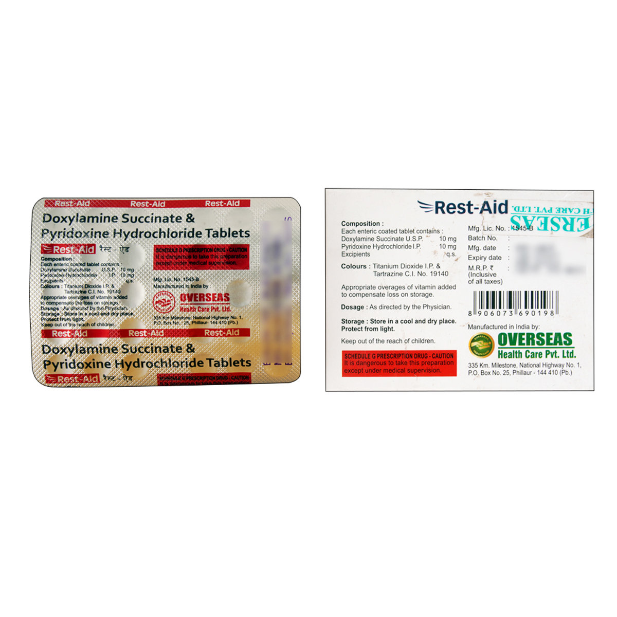 Rest-Aid Tablet 30's, Pack of 30 Rest-Aid Tablet 30's, Pack of 30