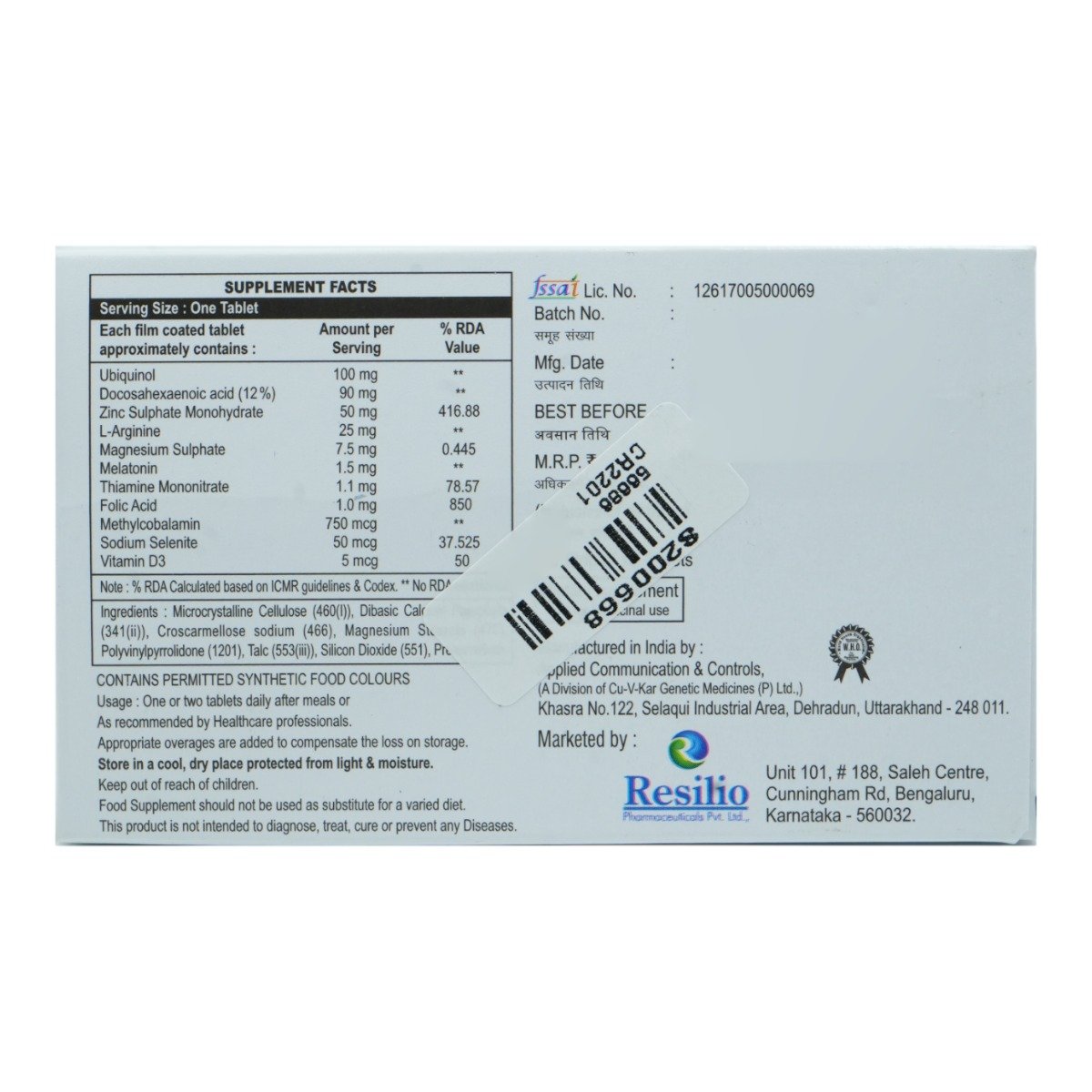 Resicar-LS Tablet 10's, Pack of 10 Resicar-LS Tablet 10's, Pack of 10