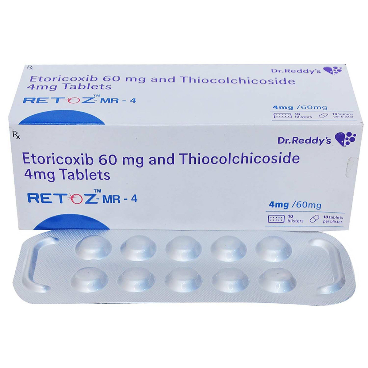 Retoz-MR-4 Tablet 10's, Pack of 10 TabletS Retoz-MR-4 Tablet 10's, Pack of 10 TabletS