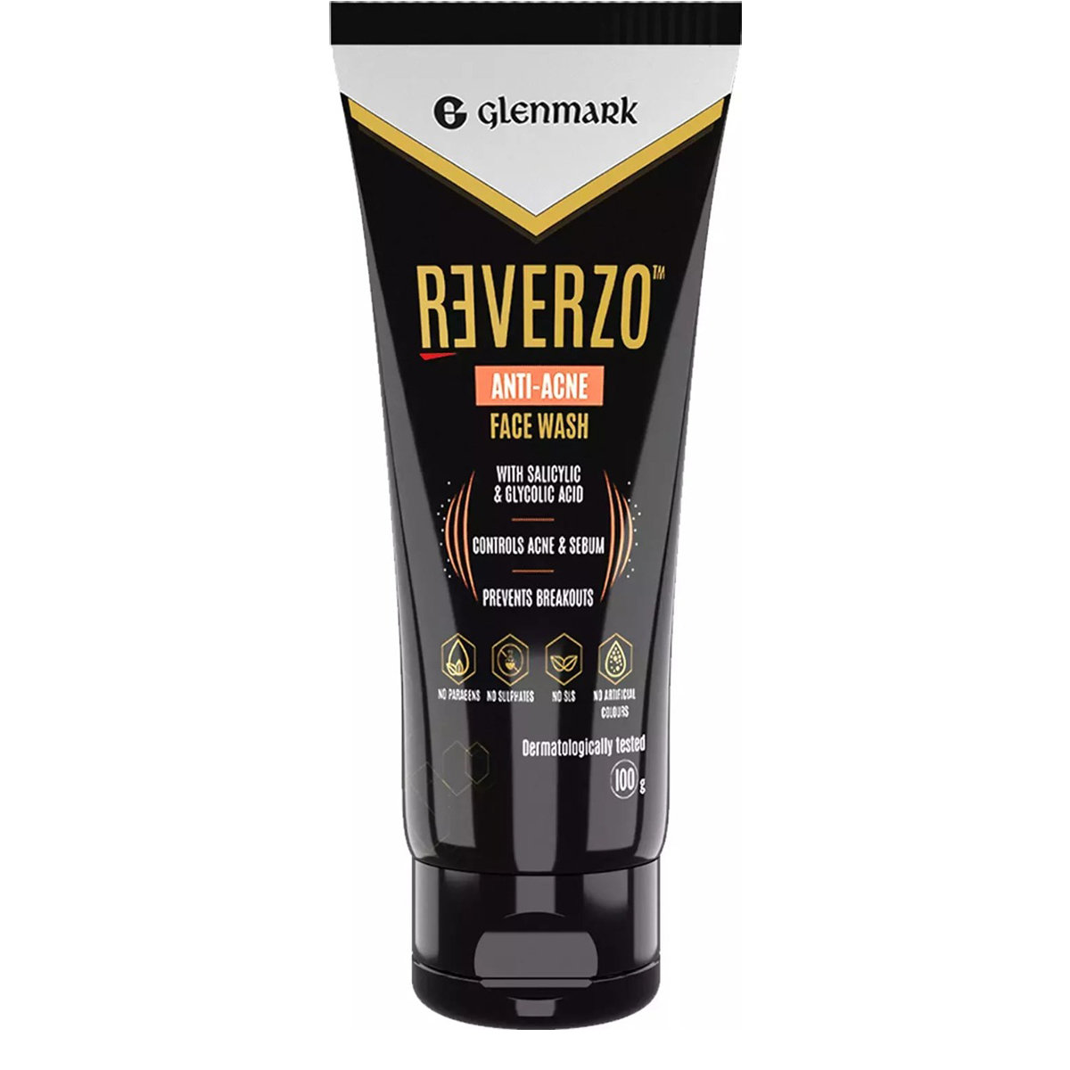 Reverzo Anti-Acne Face Wash 100 gm | Glycolic Acid And Salicylic Acid | Controls Excess Oil, Acne |, Pack of 1 Reverzo Anti-Acne Face Wash 100 gm | Glycolic Acid And Salicylic Acid | Controls Excess Oil, Acne |, Pack of 1