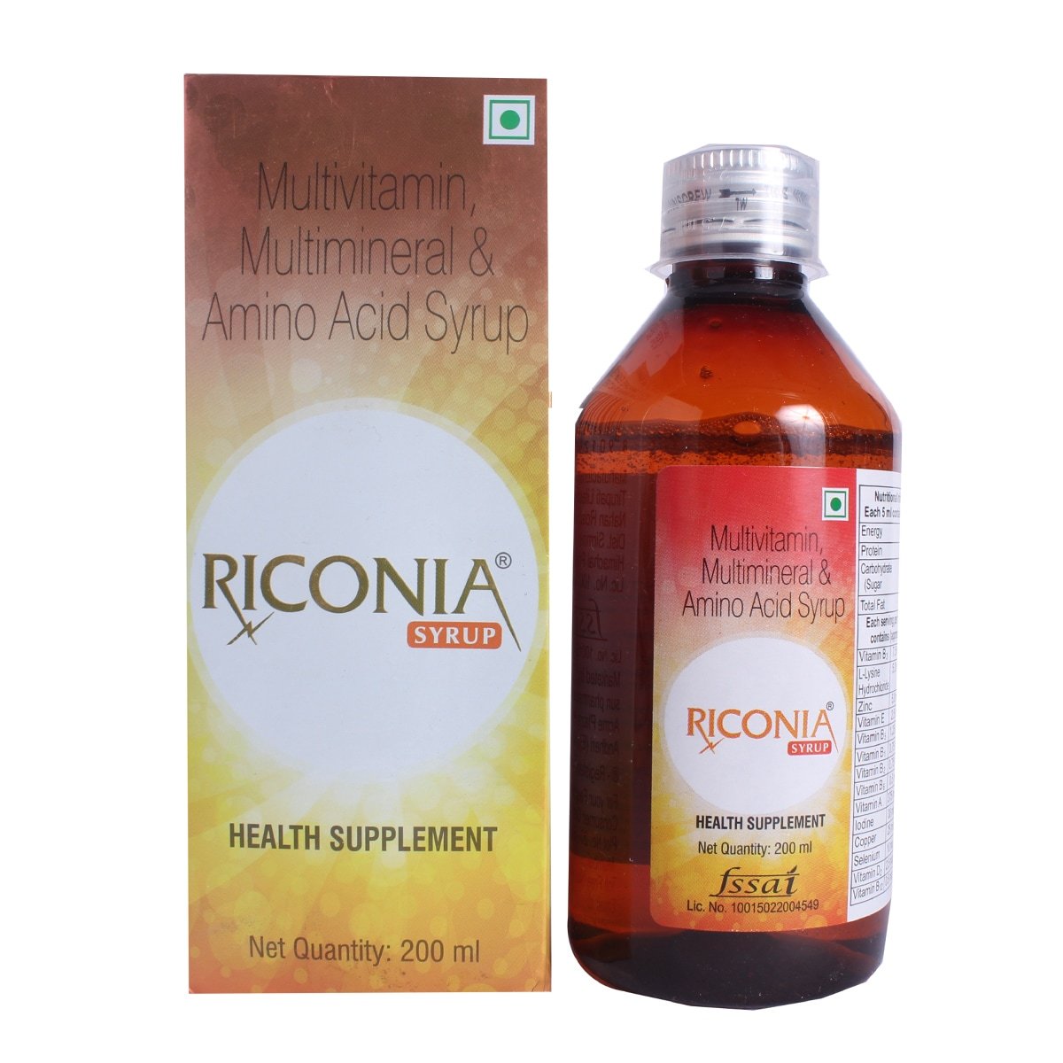 Riconia Syrup 200 ml, Pack of 1 Riconia Syrup 200 ml, Pack of 1