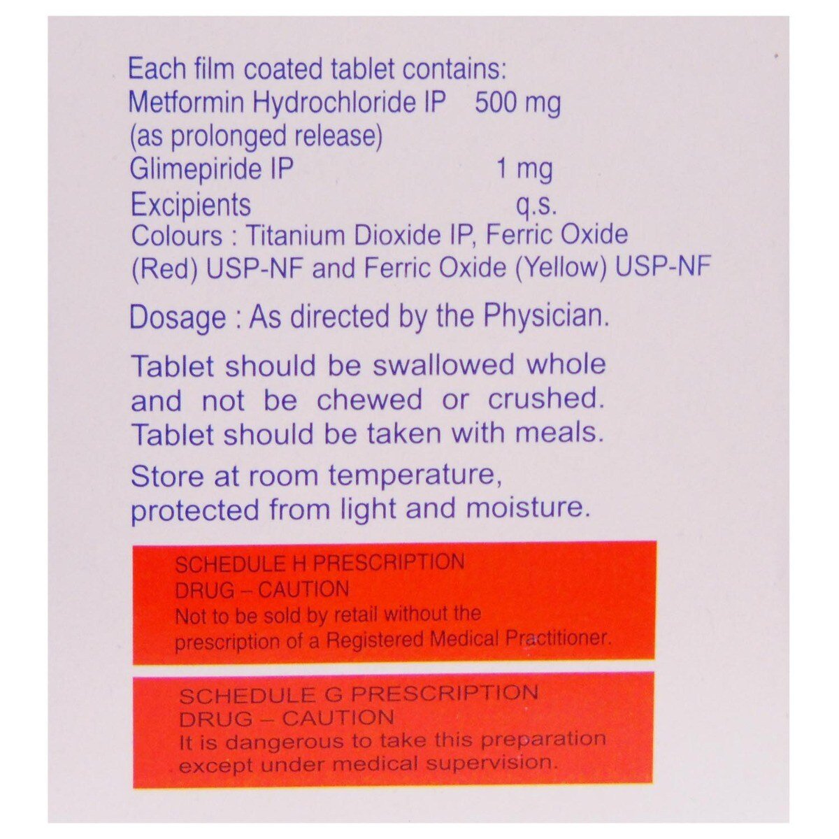 Riomet Duo 1 mg Tablet 15's, Pack of 15 TabletS Riomet Duo 1 mg Tablet 15's, Pack of 15 TabletS