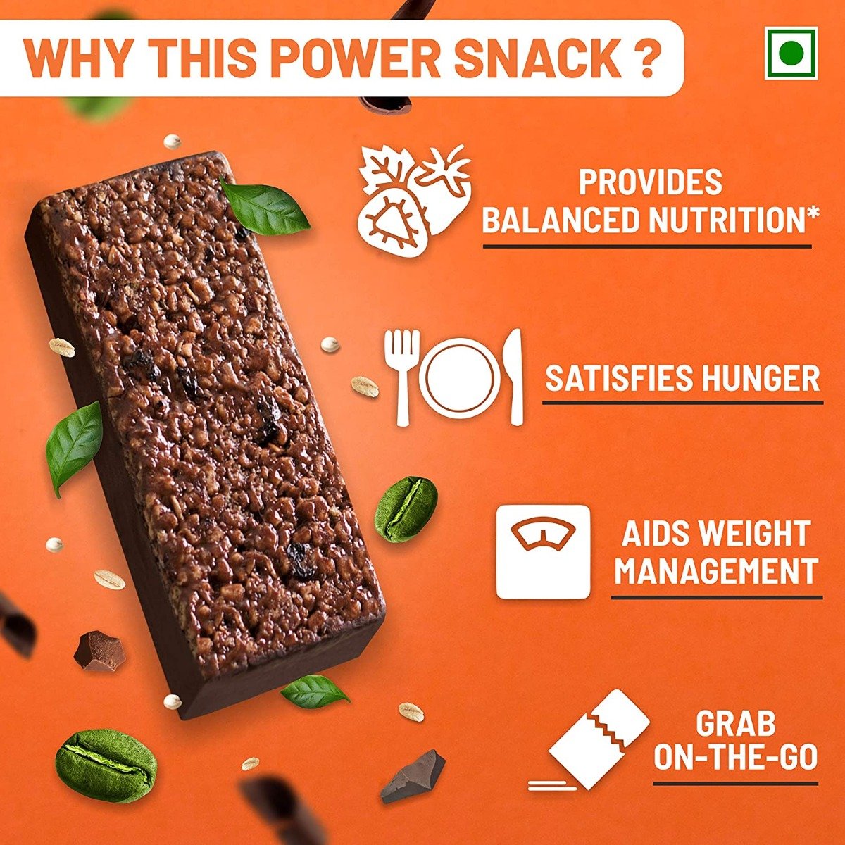 RiteBite Max Protein Active Green Coffee Beans Bar, 70 gm, Pack of 1 RiteBite Max Protein Active Green Coffee Beans Bar, 70 gm, Pack of 1