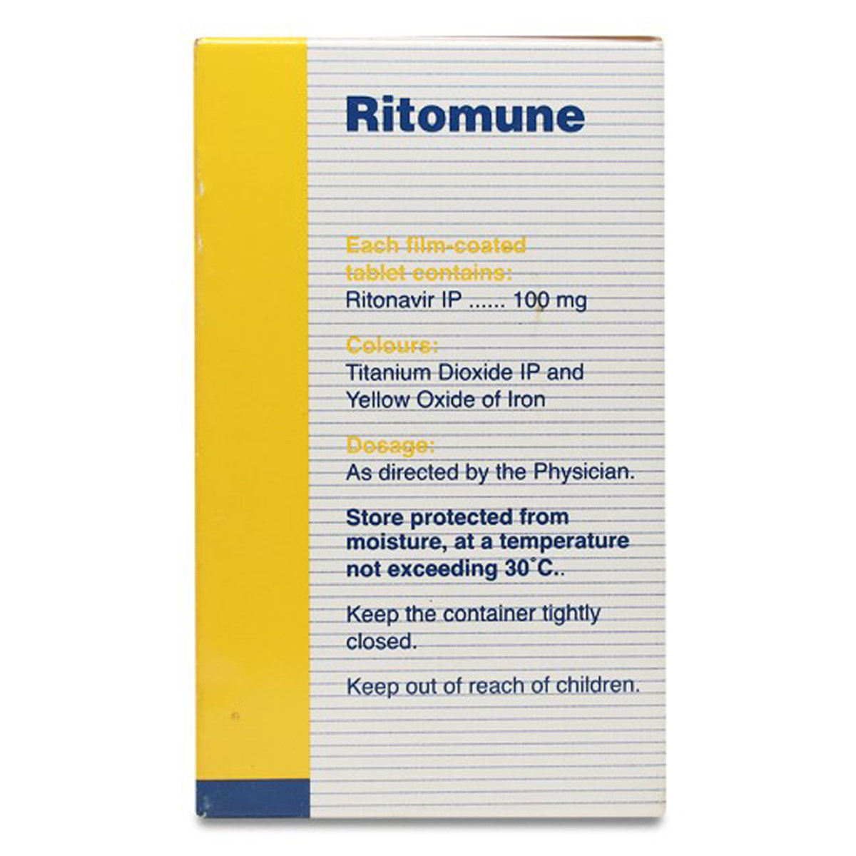 Ritomune 100 mg Tablet 30's, Pack of 1 Tablet Ritomune 100 mg Tablet 30's, Pack of 1 Tablet