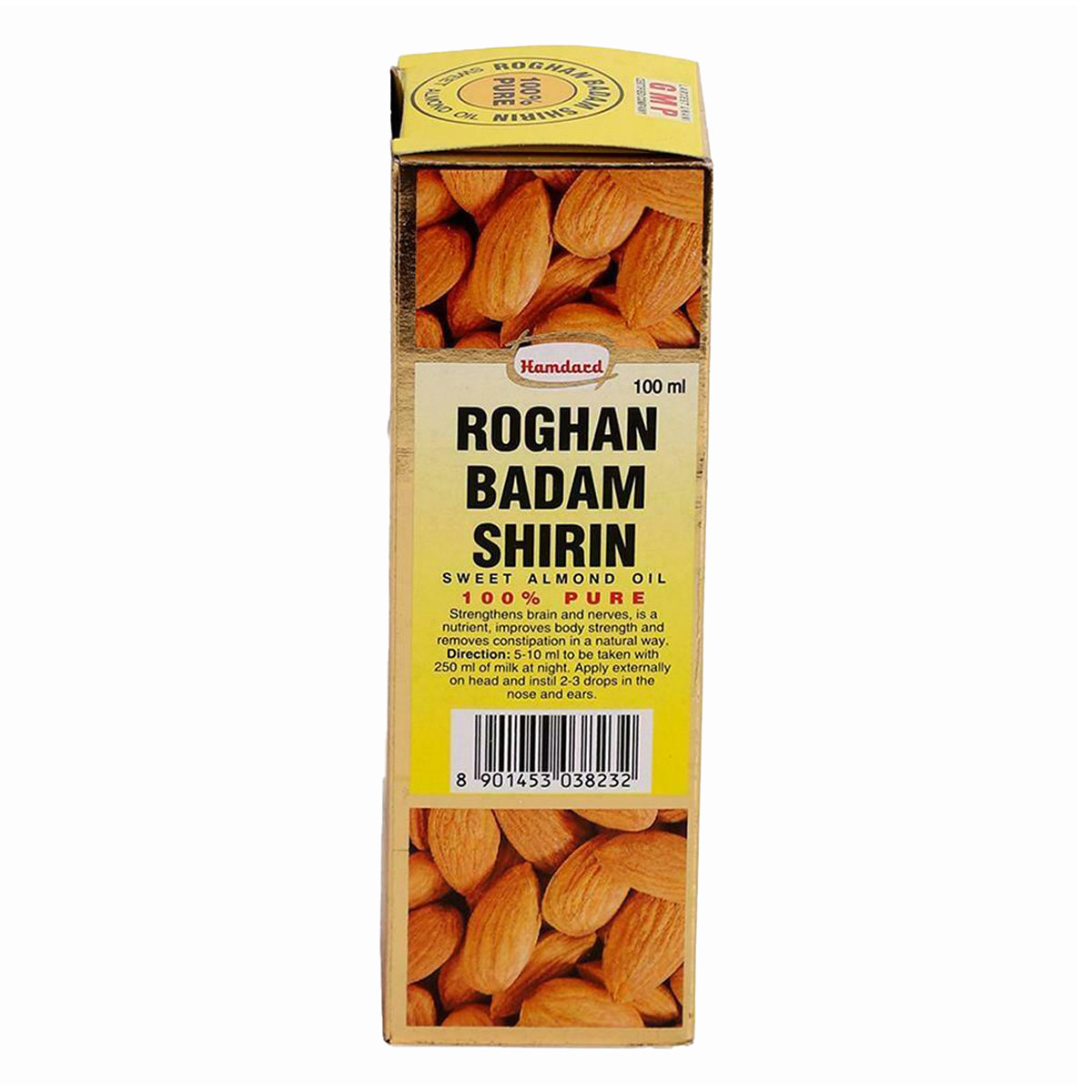 Hamdard Roghan Badam Shirin Almond Oil, 100 ml, Pack of 1 Hamdard Roghan Badam Shirin Almond Oil, 100 ml, Pack of 1