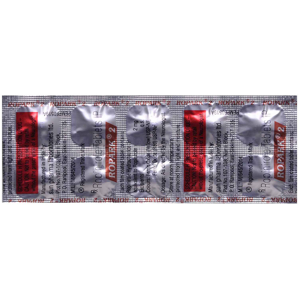 Ropark 2 Tablet 10's, Pack of 10 TABLETS Ropark 2 Tablet 10's, Pack of 10 TABLETS