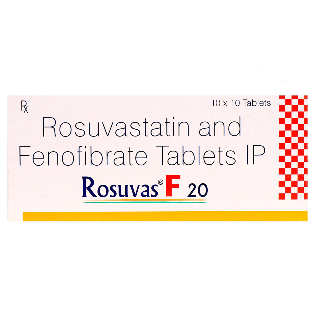 Rosuvas F 20 Tablet 10's, Pack of 10 Rosuvas F 20 Tablet 10's, Pack of 10