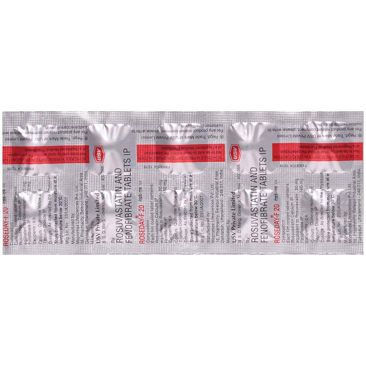 Roseday F 20 Tablet 10's, Pack of 10 Roseday F 20 Tablet 10's, Pack of 10