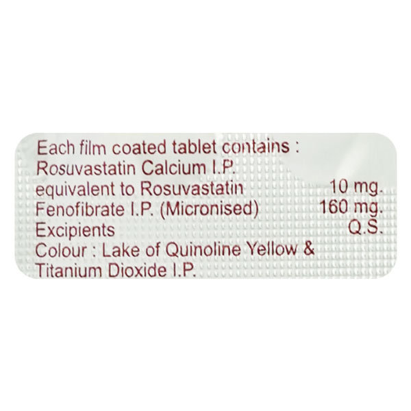 Rosuson-F 10 Tablet 10's, Pack of 10 Rosuson-F 10 Tablet 10's, Pack of 10