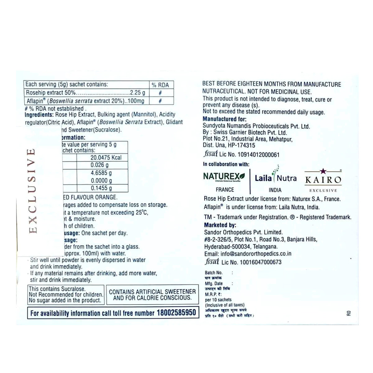 Rosimove S/F Sachet 5g, Pack of 1 Tablet Rosimove S/F Sachet 5g, Pack of 1 Tablet