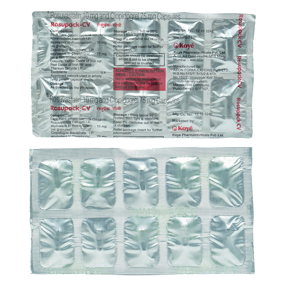 Rosupack-CV Capsule 10's, Pack of 10 CapsuleS Rosupack-CV Capsule 10's, Pack of 10 CapsuleS