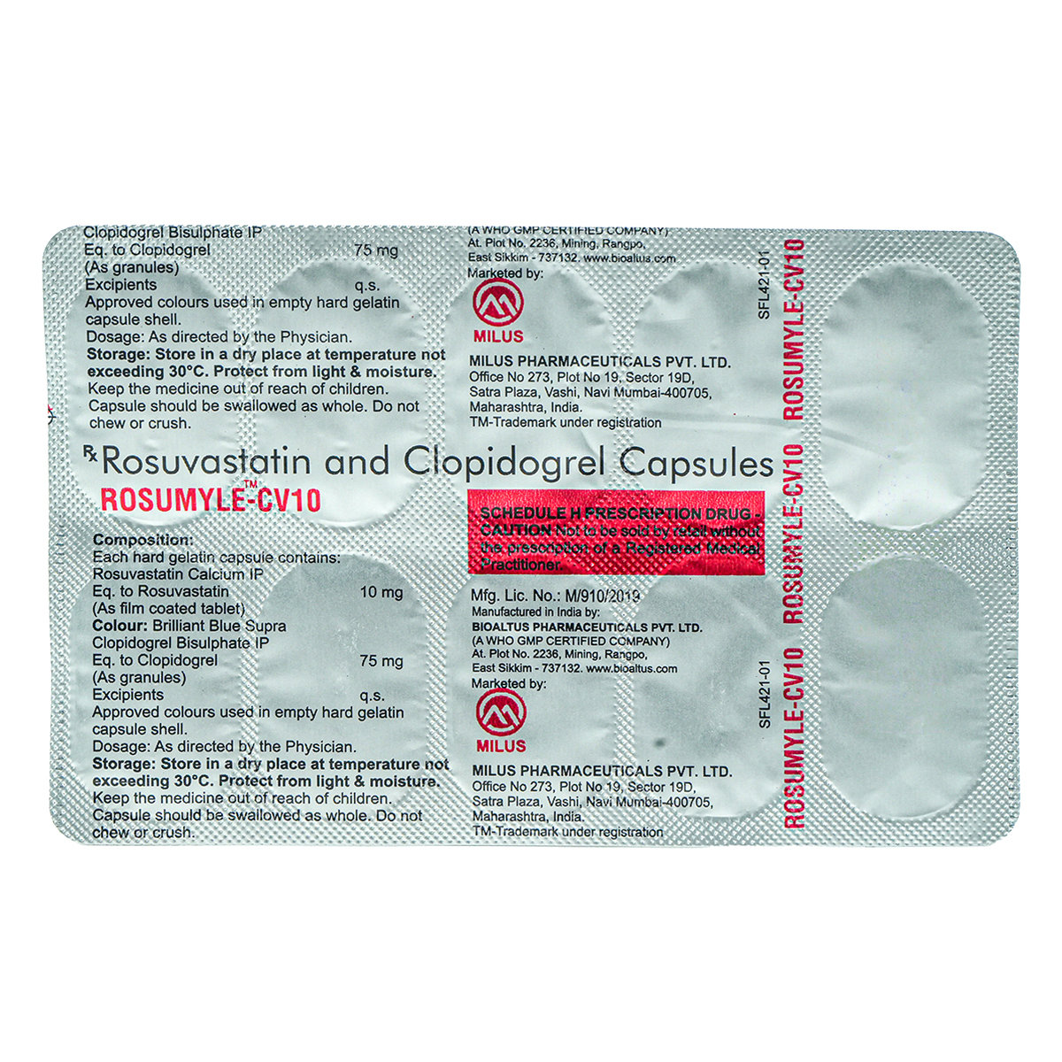 Rosumyle-CV 10 Capsule 10's, Pack of 10 CapsuleS Rosumyle-CV 10 Capsule 10's, Pack of 10 CapsuleS