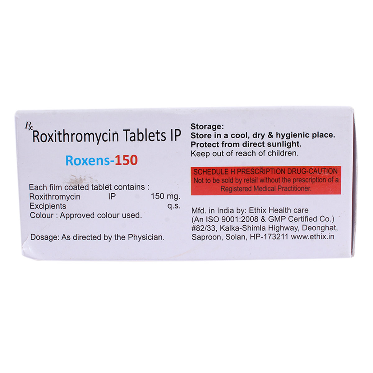 Roxens 150 Tablet 10's, Pack of 10 TABLETS Roxens 150 Tablet 10's, Pack of 10 TABLETS