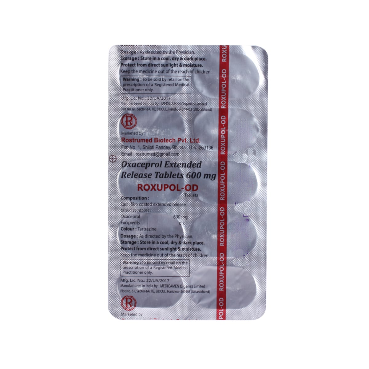 Roxupol-OD 600 Tablet 10's, Pack of 10 TabletS Roxupol-OD 600 Tablet 10's, Pack of 10 TabletS