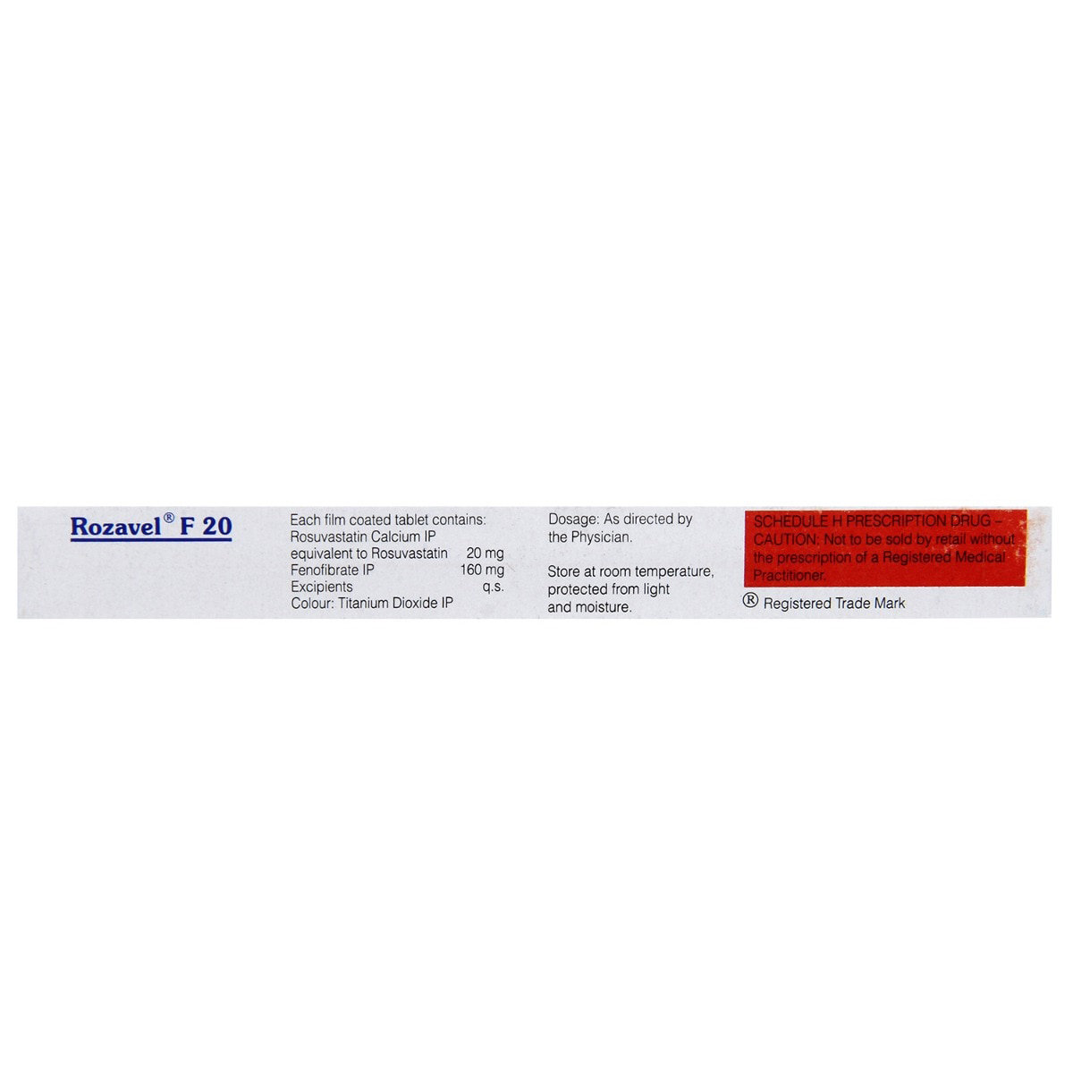 Rozavel F 20 Tablet 10's, Pack of 10 Rozavel F 20 Tablet 10's, Pack of 10