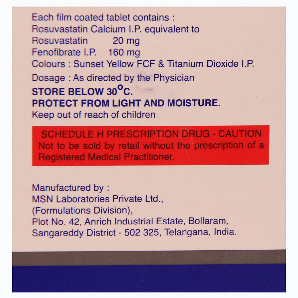 Rozucor F 20 Tablet 10's, Pack of 10 Rozucor F 20 Tablet 10's, Pack of 10