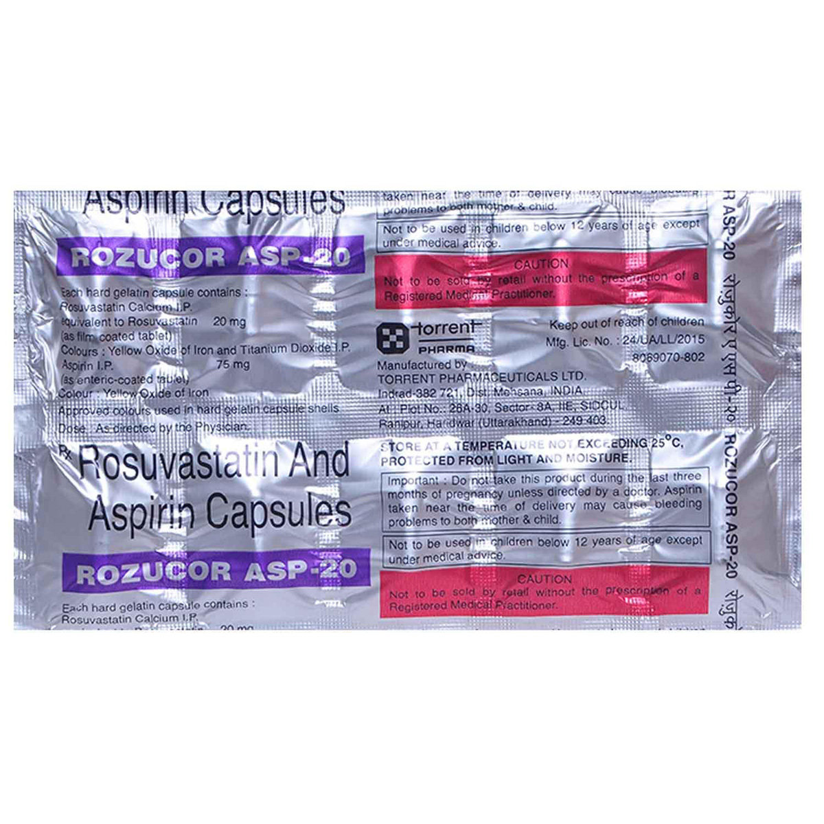 Rozucor ASP-20 Capsule 10's, Pack of 10 CAPSULES Rozucor ASP-20 Capsule 10's, Pack of 10 CAPSULES
