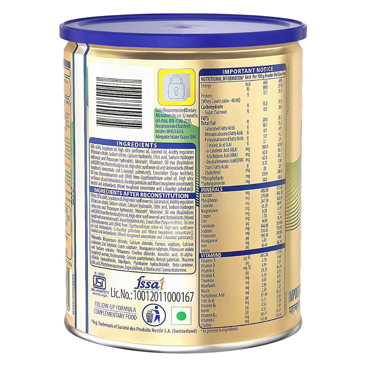 Nestle S-26 Gold Follow-Up Formula Stage 2 (After 6 Months) Powder, 400 gm, Pack of 1 Nestle S-26 Gold Follow-Up Formula Stage 2 (After 6 Months) Powder, 400 gm, Pack of 1