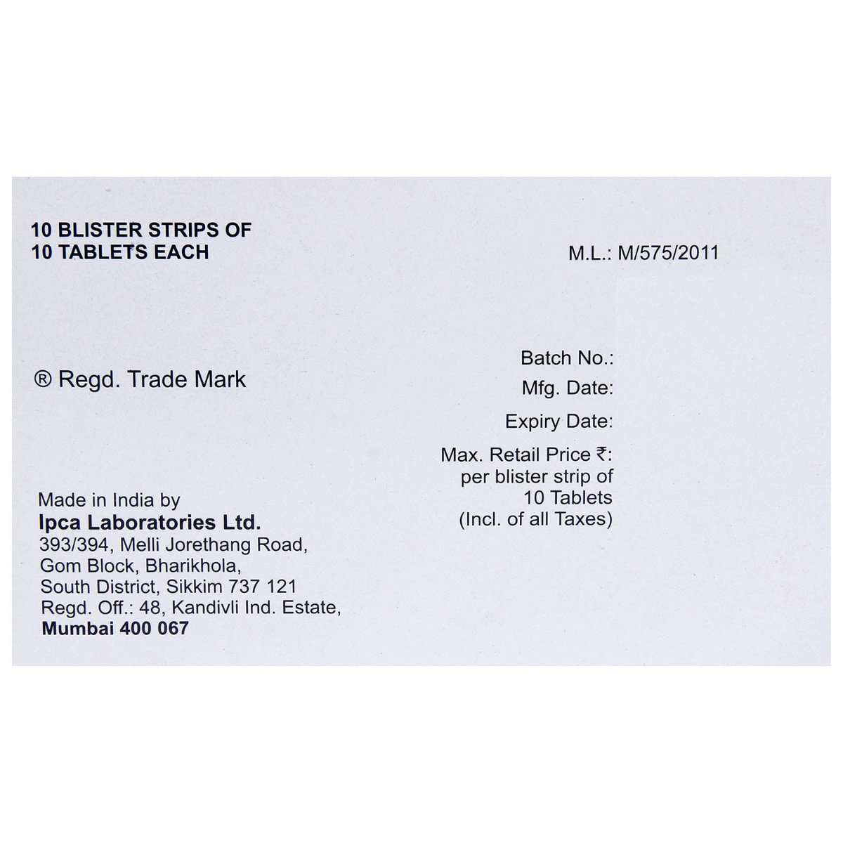 Saaz-DS Tablet 10's, Pack of 10 TABLETS Saaz-DS Tablet 10's, Pack of 10 TABLETS