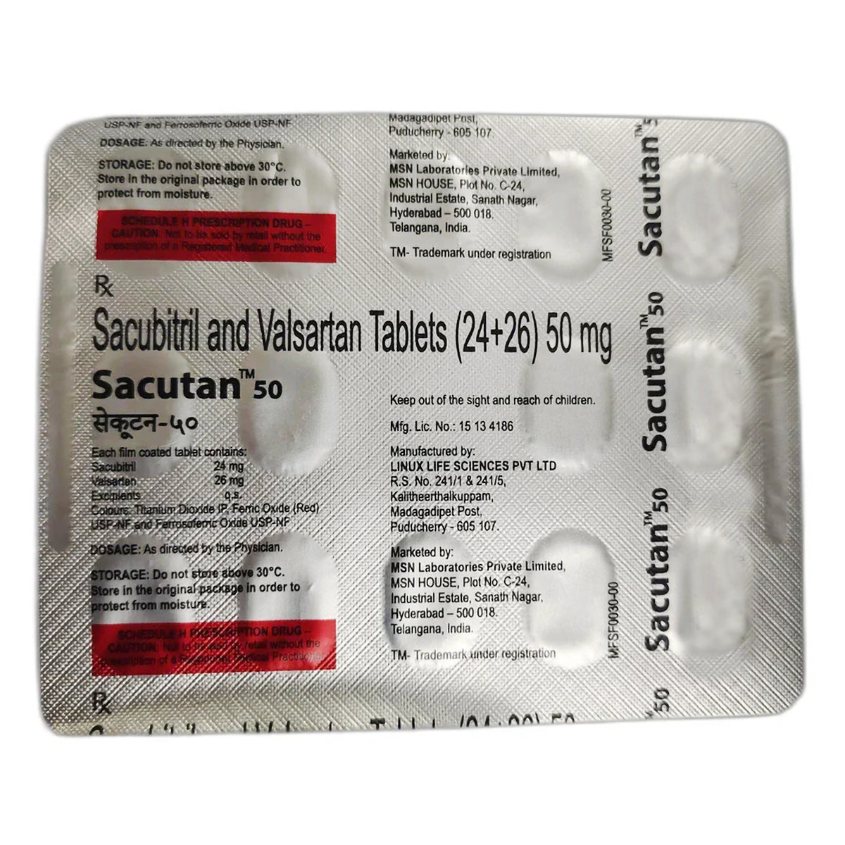 Sacutan 50 Tablet 14's, Pack of 14 TabletS Sacutan 50 Tablet 14's, Pack of 14 TabletS
