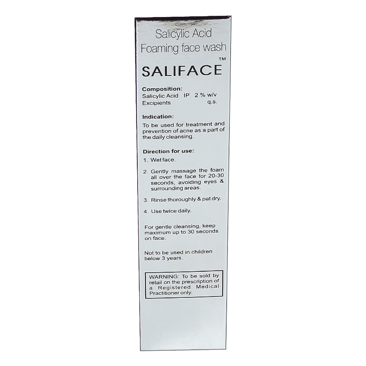 Saliface Foaming Face Wash, 60 ml | Daily Face Cleanser | Treat And Prevent Acne, Pack of 1 Saliface Foaming Face Wash, 60 ml | Daily Face Cleanser | Treat And Prevent Acne, Pack of 1