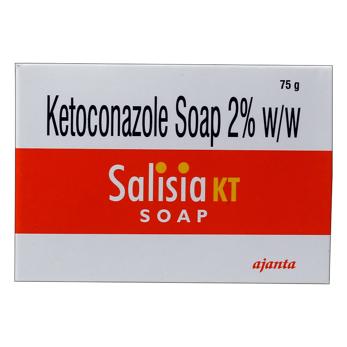 Salisia Kt Soap 75 gm | Ketoconazole | For Fungal Skin Infection, Pack of 1 Salisia Kt Soap 75 gm | Ketoconazole | For Fungal Skin Infection, Pack of 1
