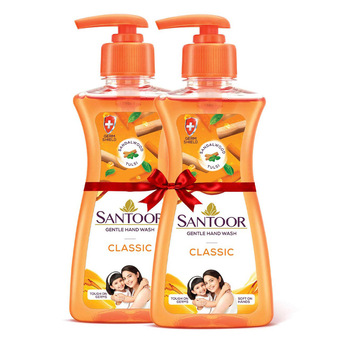 Santoor Gentle Classic Handwash, 200 ml (Buy 1, Get 1 Free), Pack of 1 Santoor Gentle Classic Handwash, 200 ml (Buy 1, Get 1 Free), Pack of 1