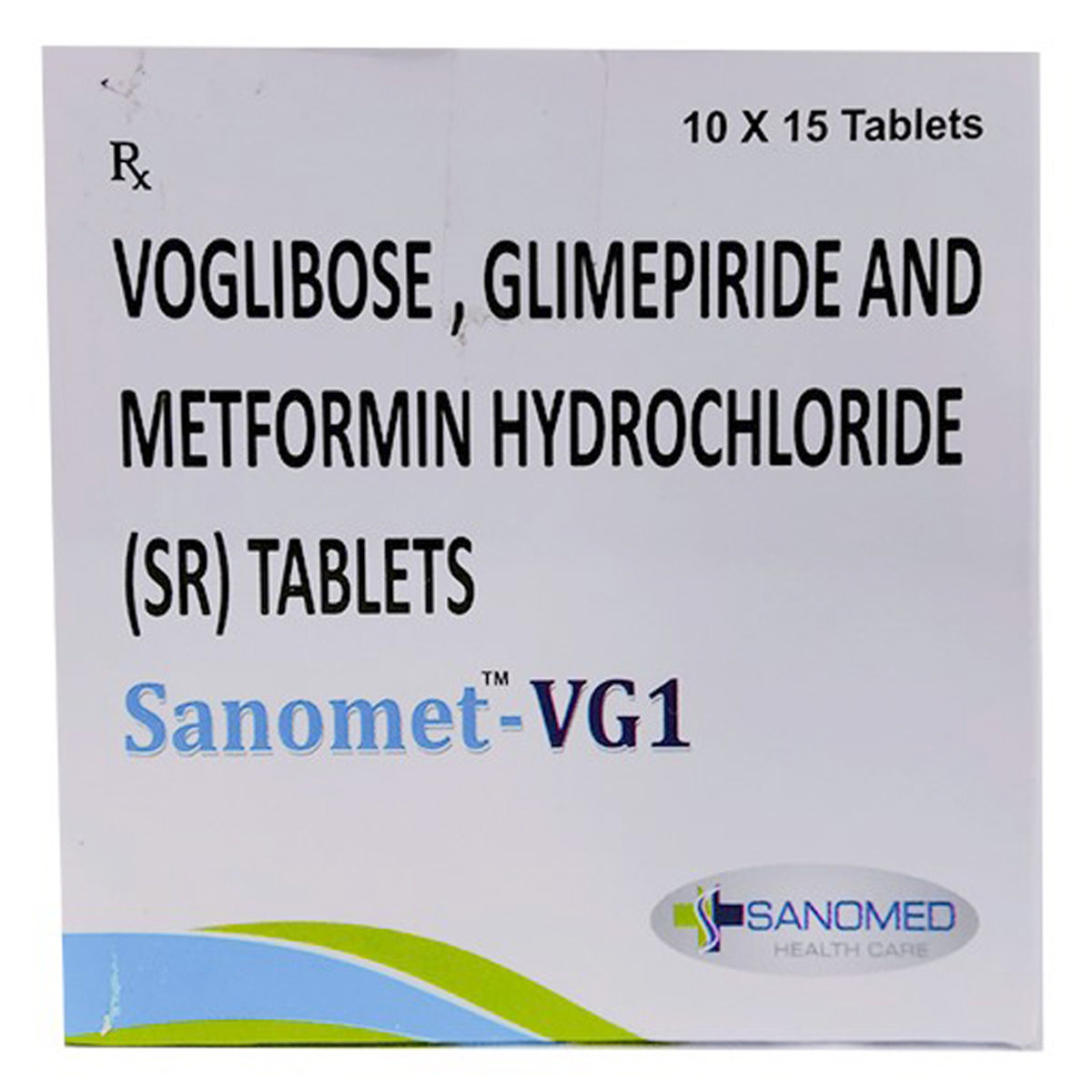 Sanomet-VG 1 Tablet 15's, Pack of 15 TabletS Sanomet-VG 1 Tablet 15's, Pack of 15 TabletS