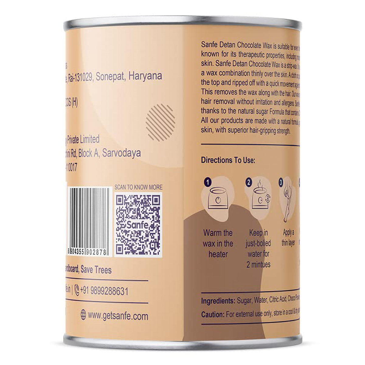 Sanfe 5 in 1 Detan Chocolate Wax, 600 gm, Pack of 1 Sanfe 5 in 1 Detan Chocolate Wax, 600 gm, Pack of 1