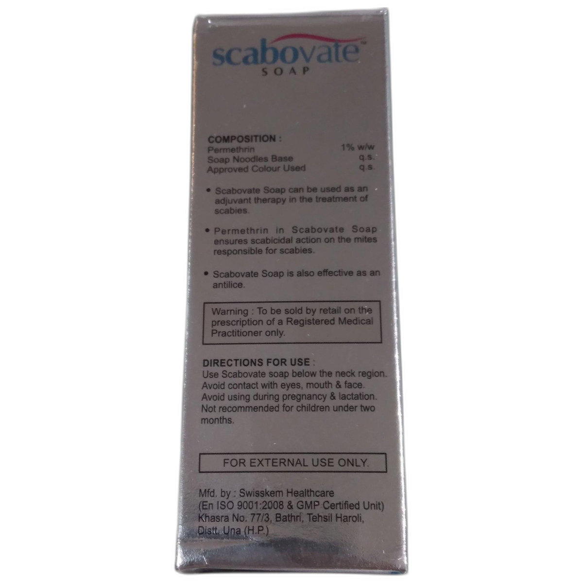 Scabovate Soap 75 gm, Pack of 1 SOAP Scabovate Soap 75 gm, Pack of 1 SOAP