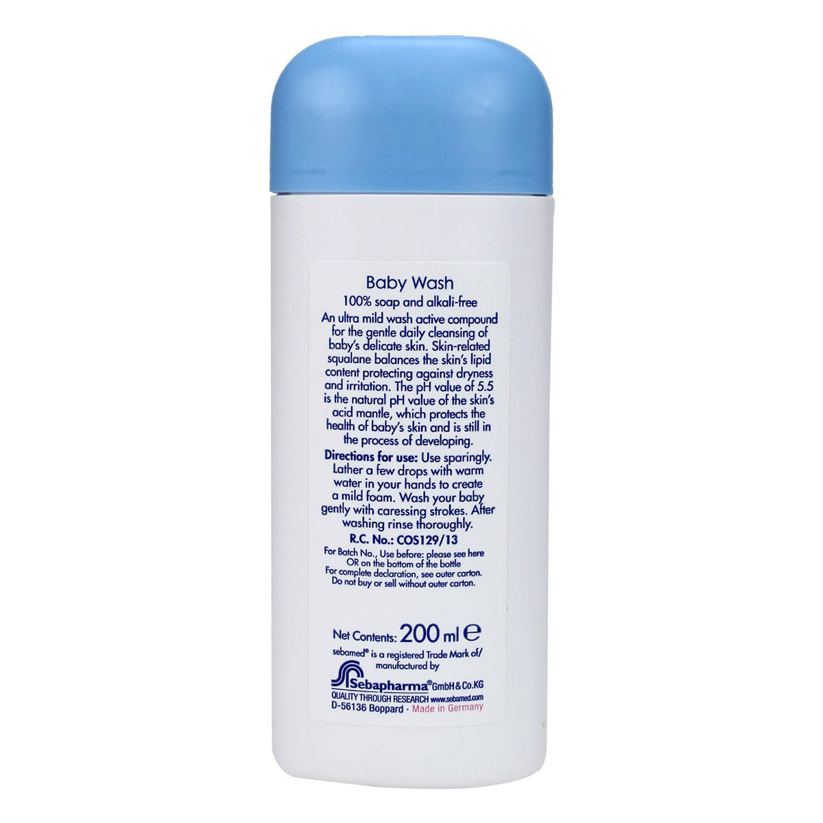 Sebamed pH 5.5 Baby Wash, 200 ml, Pack of 1 Sebamed pH 5.5 Baby Wash, 200 ml, Pack of 1